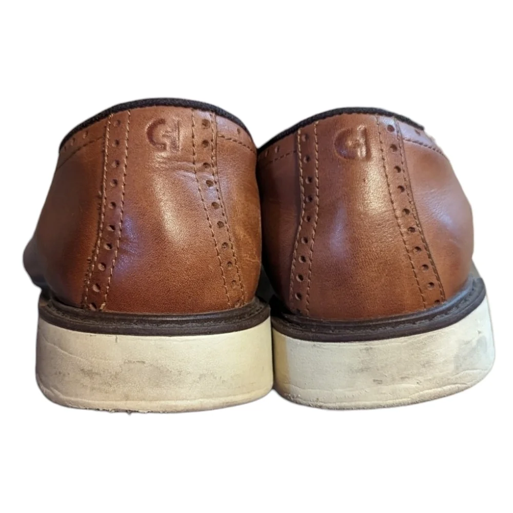 COLE Haan The Go To Plain Oxford Lace Up Men's Shoe in British Tan (11.5)